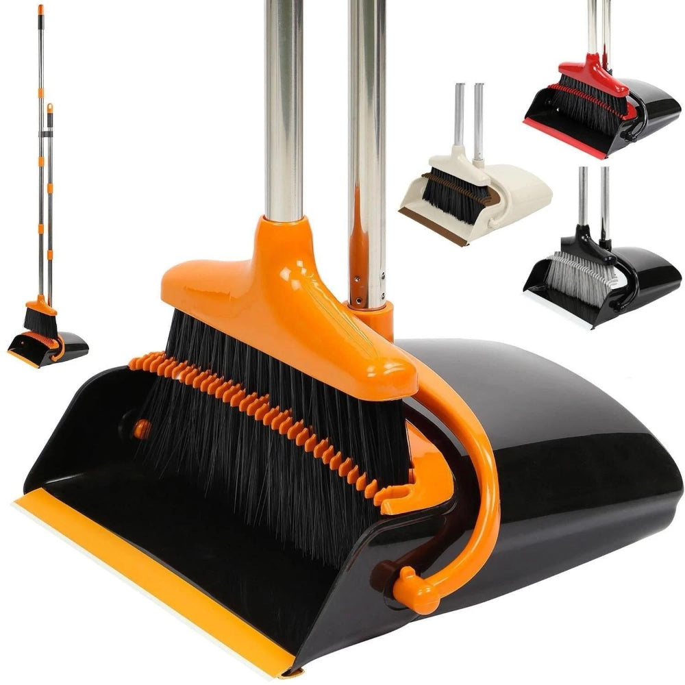 Long Handled Broom And Dustpan Set