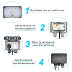Weatherproof Outdoor Double Socket