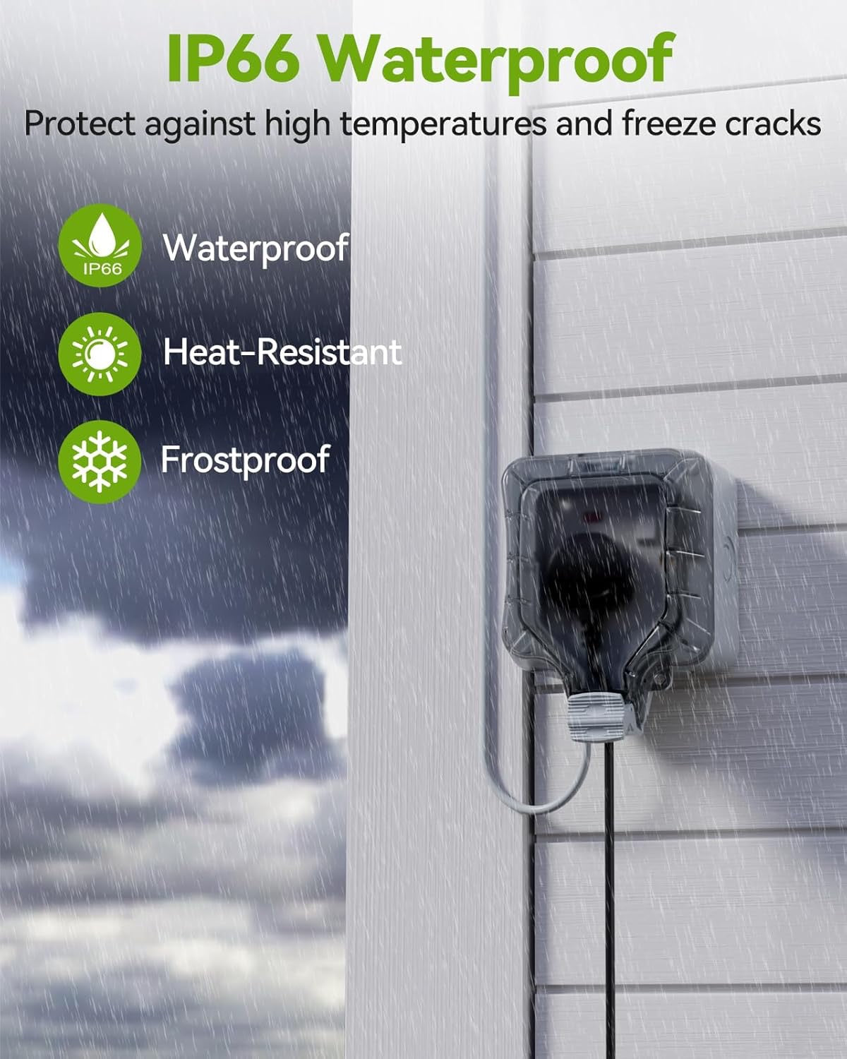 Weatherproof Outdoor Extension Socket