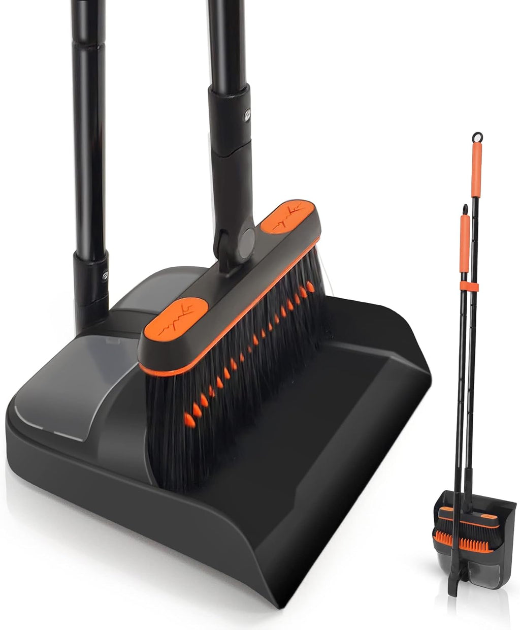 Long-handled dustpan and brush set