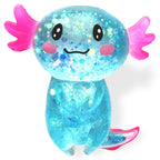 Squishy Fidget Toy – Fun Squeeze Toy in Cute Designs – Standing Axolotl – Blue