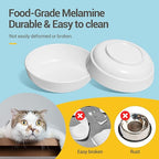 Raised tilted cat bowl set with bamboo stand – view 5