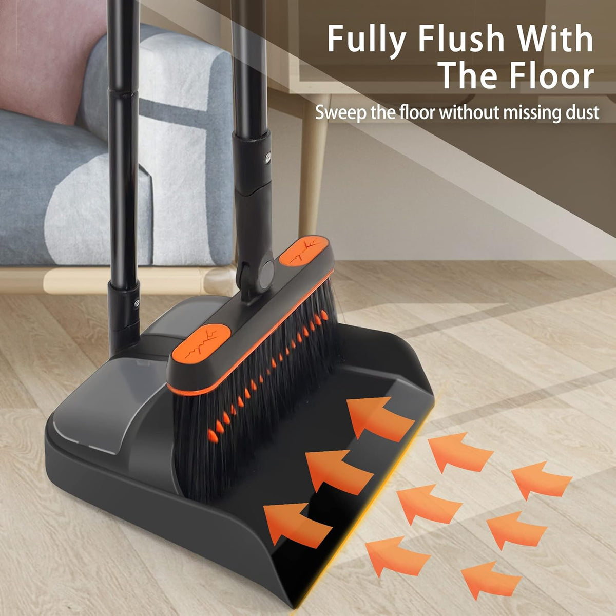 Long-handled dustpan and brush set – view 6