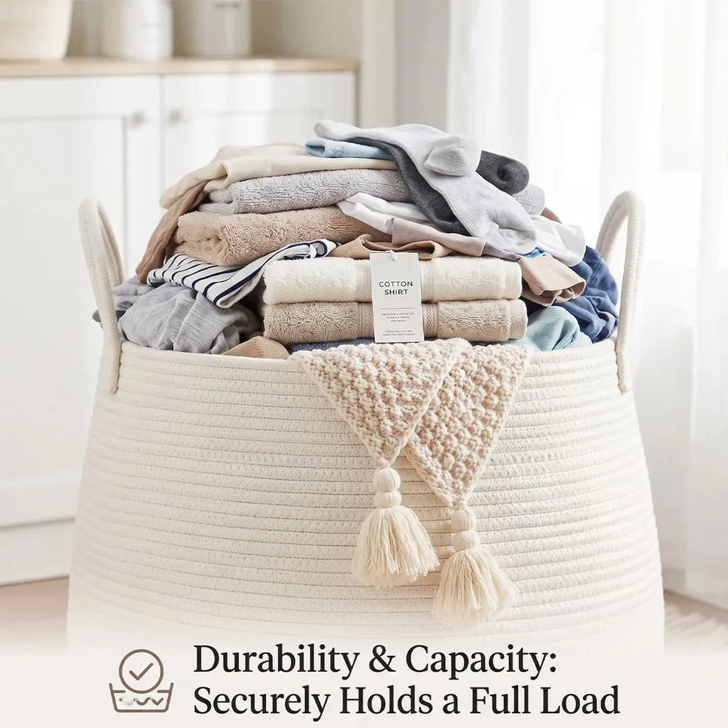 65L Laundry Basket Folding Bin Bag Hamper Dirty Washing Clothes Storage Handle-Black