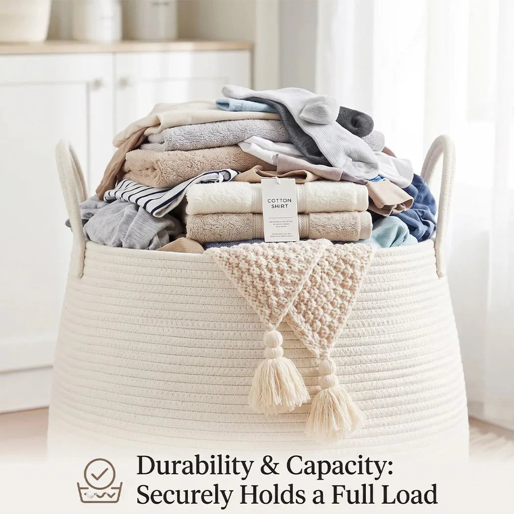 65L Laundry Basket Folding Bin Bag Hamper Dirty Washing Clothes Storage Handle-Black