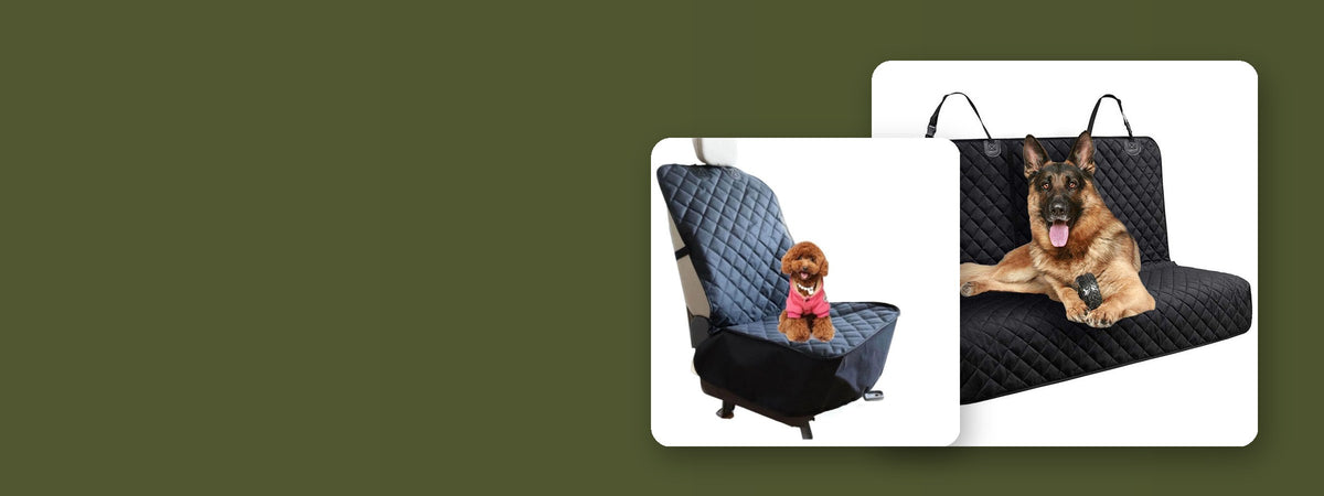 Waterproof pet car seat covers for front and rear seats