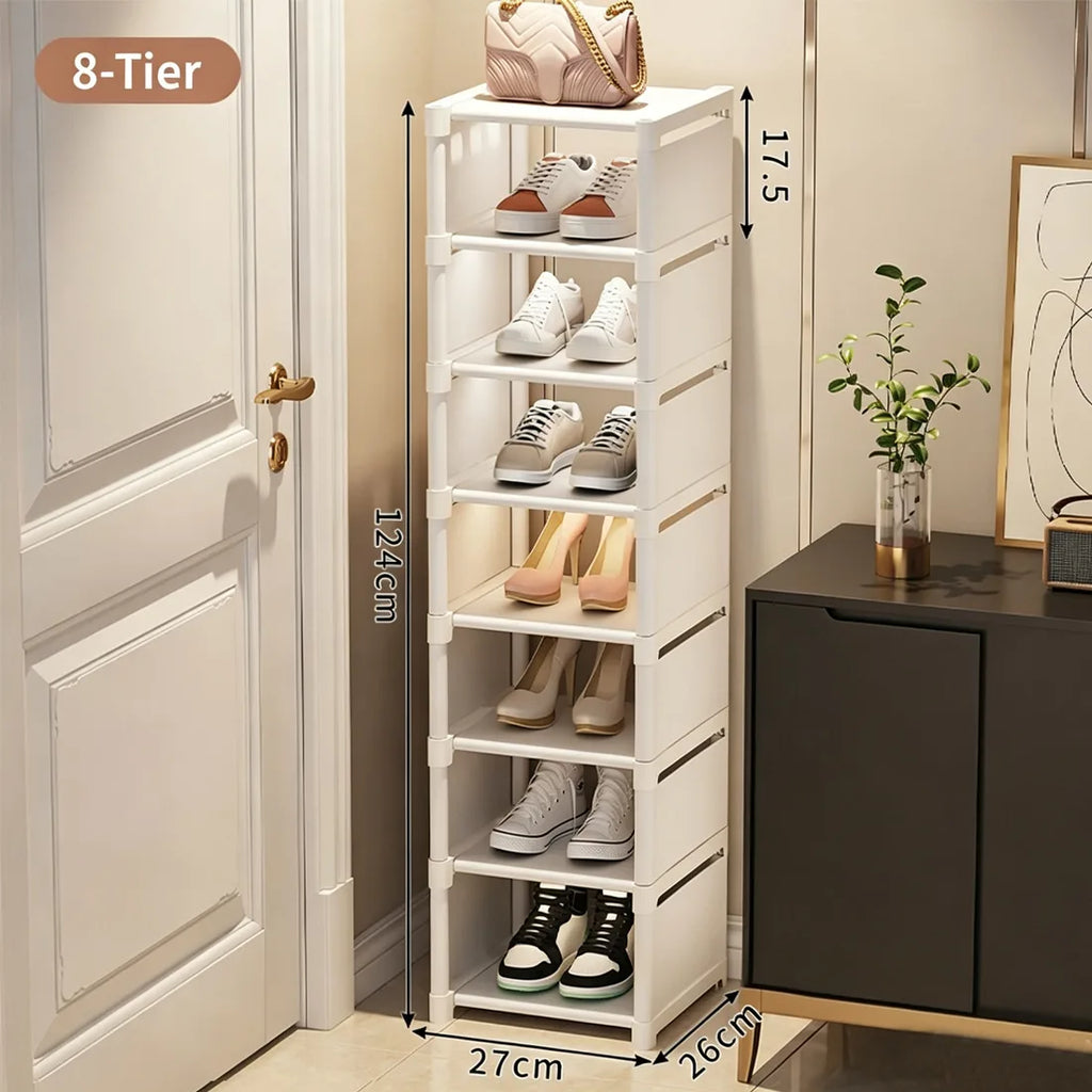 Shoe Rack Metal Shoes Cabinet Storage Organiser Shoe Rack Stand UK-8 Tier